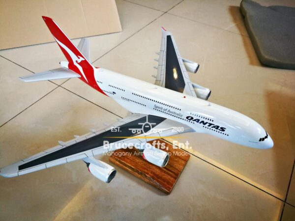 Model of A380 QANTAS AIRLINES with detailed craftsmanship.